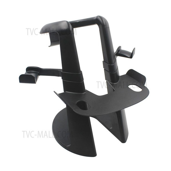 VR Headset Holder Display Stand Game Controller Storage Bracket for Oculus Quest 1/2 / Rift S - Black