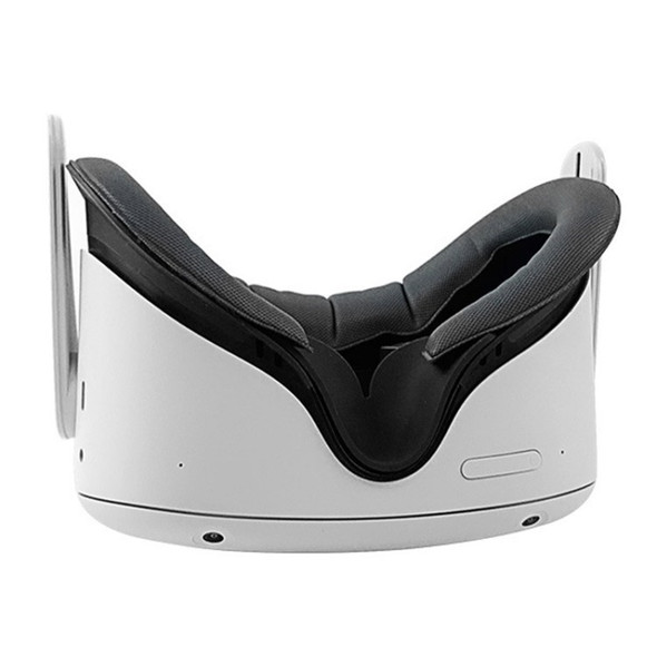 VJOLMTT for Oculus Quest 2 VR Rechargeable Quiet Air Ventilation Face Cover Lens Cover Padding - White