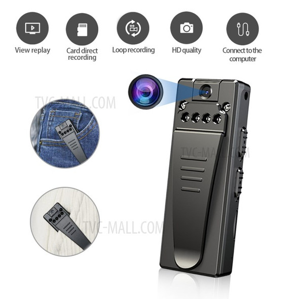 Z8 HD 1080P Mini Camera Portable Wireless Wearable Video Recorder with Back Clip