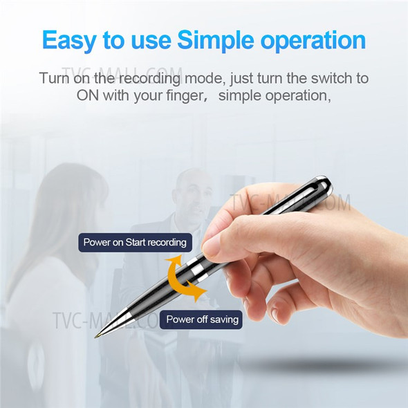 Q96 32GB Writeable Digital Voice Recorder Pen Audio Recording Dictaphone with Back Clip Design