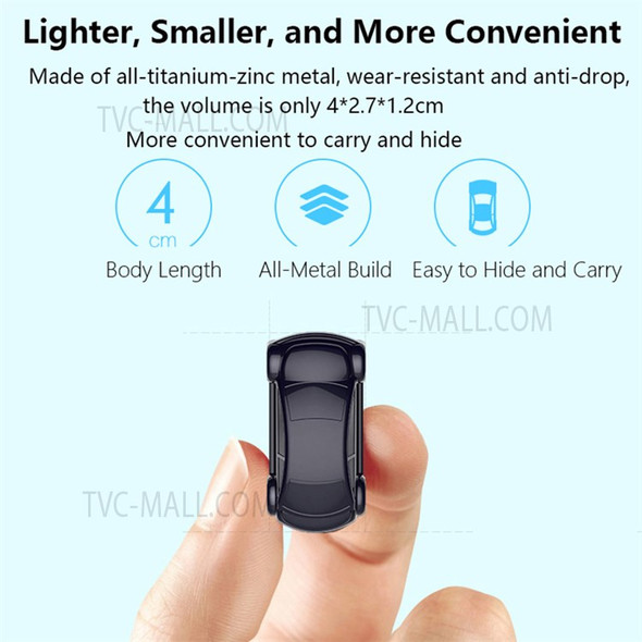 S21 Car Shaped 4G Voice Recorder Easy Concealing Audio Recorder Voice Activated Recording Device - Dark Blue