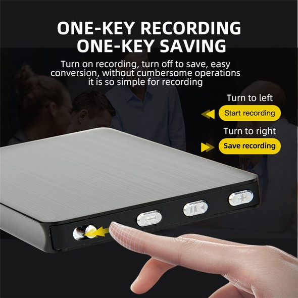 M2 32GB Pocket-Size Intelligent Ambient Noise Reduction Voice Recorder Encryption Password Audio Recording Storage Device