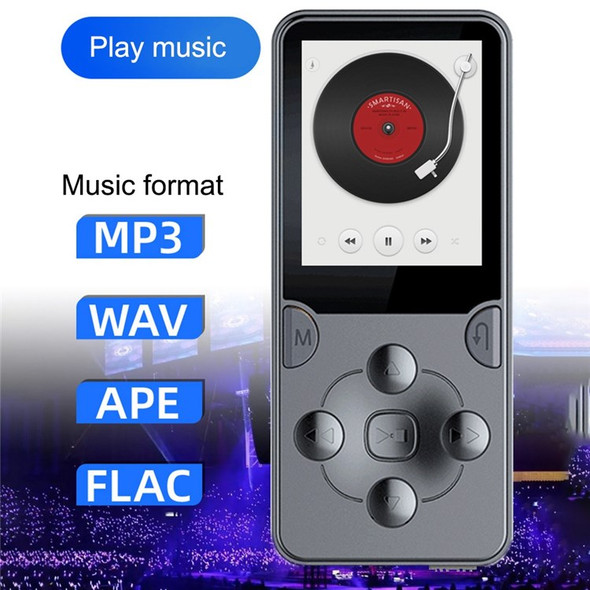 MROBO X-02 8GB 1.8-inch Screen Portable Student MP4 Player Music Video Player with FM Radio Voice Recording Function