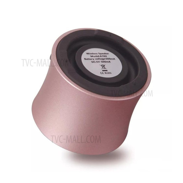 EWa A104 Bluetooth MP3 Player Metallic USB Input Stereo Multimedia Speaker - Rose Gold