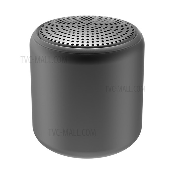 Mini Portable TWS Bluetooth Wireless Stereo Sound Macaroon Round Speaker - Black