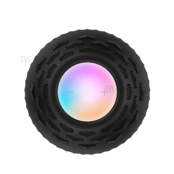 Silicone Anti-drop Bluetooth Speaker Protective Case Cover for Apple HomePod mini - Black