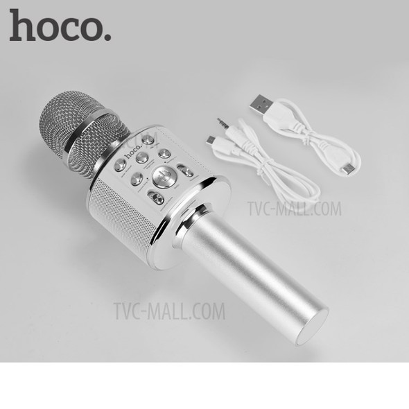 HOCO BK3 Cool Sound KTV Handheld Microphone - Silver Color