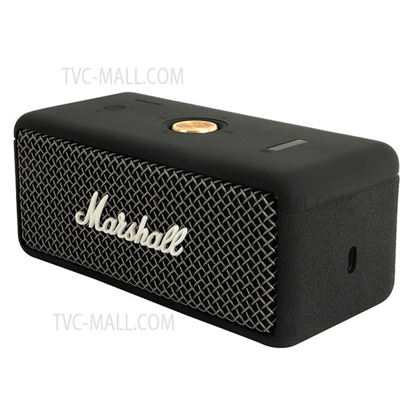 For Marshall EMBERTON Bluetooth Speaker Dust-proof Silicone Protective Cover - Black
