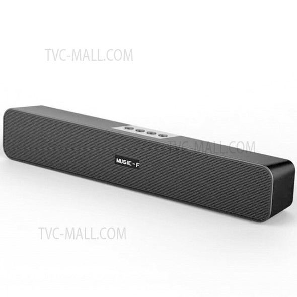 Wireless Soundbar TV Wired/Bluetooth Speaker Surround Sound for PC Home Theater  -  Black