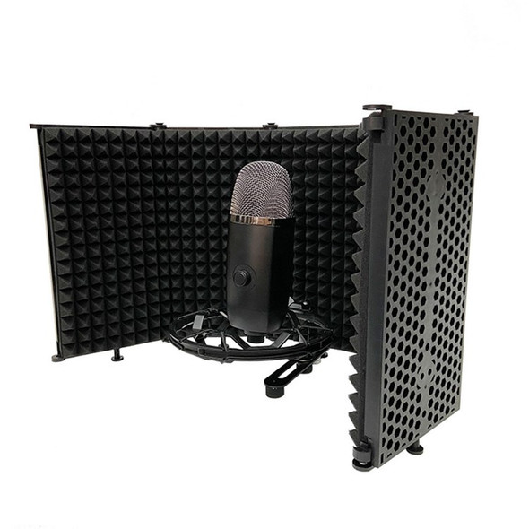 AQA S5 Recording Microphone Wind Screen Board 5 Panels Sound-absorbing Cover Sound Insulation Screen Soundproof Plate