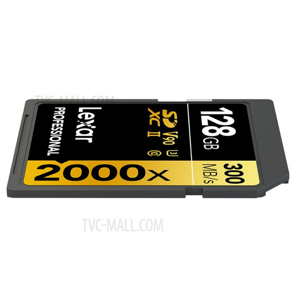 LEXAR 128G SD Card 2000X SDXC UHS-II U3 V90 High Speed Memory Card for Phones Tablet Driving Recorder