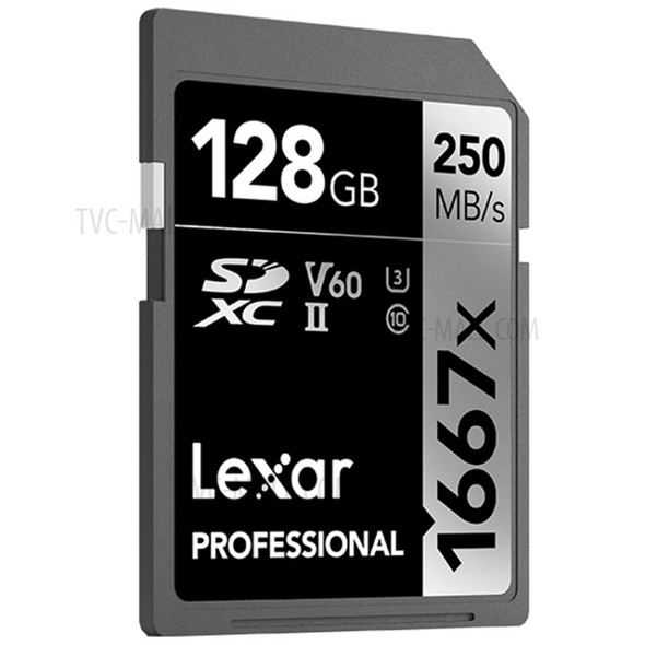 LEXAR 128G Performance 1667X UHS-II U3 V60 Memory Card Class 10 High Speed Storage Card