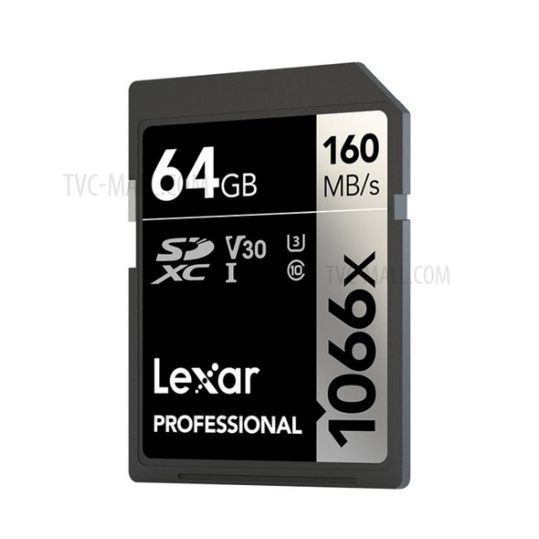 LEXAR 64G 1066X UHS-I U3 V30 Storage Card Class 10 High Speed Memory Card