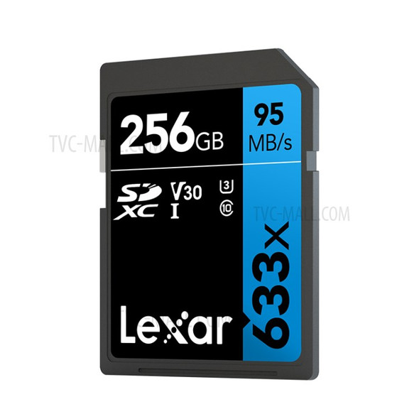 LEXAR 256G Class 10 Performance SD Card 633X UHS-I U3 V30 SDXC Memory Card with Maximum Read Speed 95MB/s