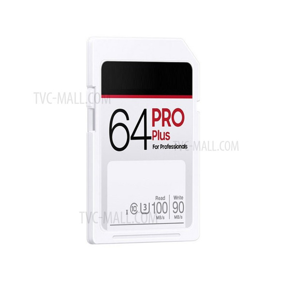 SAMSUNG 64GB PRO Plus SDXC Full Size SD Card UHS-I Class 10 U3 for Capturing 4K UHD Video