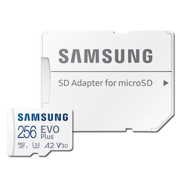 SAMSUNG 256GB EVO Plus MicroSDXC Micro SD Card UHS-I U3 A2 V30 with Maximum Read Speed 130MB/s