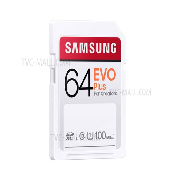 SAMSUNG 64GB EVO Plus SD Card UHS-I Speed Class 10 U1 SDXC with Maximum Read Speed 100MB/s