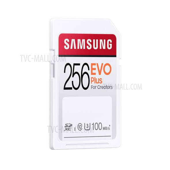 SAMSUNG 256GB EVO Plus UHS-I Speed Class 10 U3 SDXC SD Card for 4K Video Recording