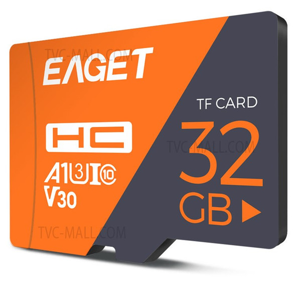 EAGET T1 32GB TF Card Micro SD Reading Speed 100MB/s Memory Card A1 U3 V30 C10 Enhanced Version