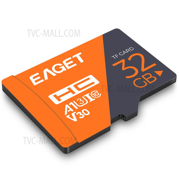 EAGET T1 32GB TF Card Micro SD Reading Speed 100MB/s Memory Card A1 U3 V30 C10 Enhanced Version