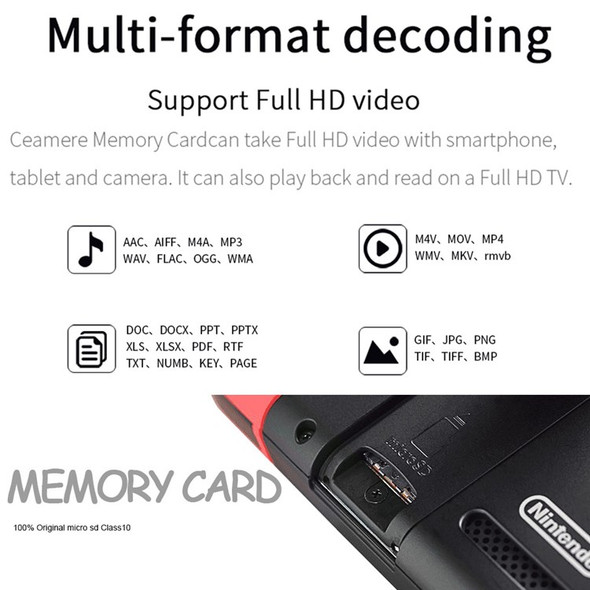 MICRODRIVE 64G U3 80MB/s TF Card Class 10 UHS-I Driver-Free MicroSD Memory Card with Card Adapter