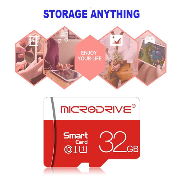 MICRODRIVE 32GB Micro-SD TF Card 48MB/s Read Speed U1 Class10 Memory Card