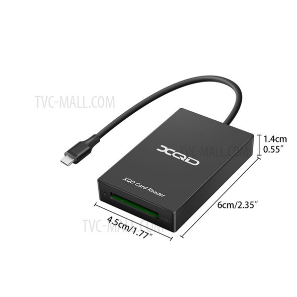 ROCKETEK CR311-C USB3.0 XQD Card Reader Type-C 5Gbps High Speed Card Reader Adapter