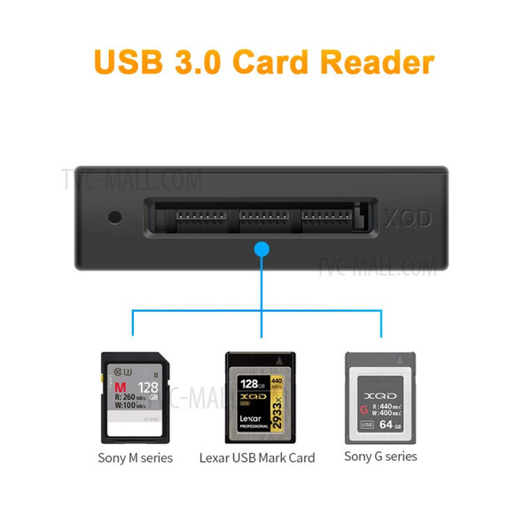 ROCKETEK CR311-A 5Gbps High Speed USB3.0 XQD M/G Card Reader USB Adapter