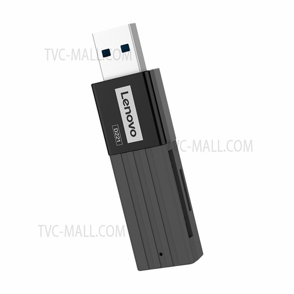 LENOVO D221 Portable USB2.0 2-in-1 480Mbps TF Memory Card Reader