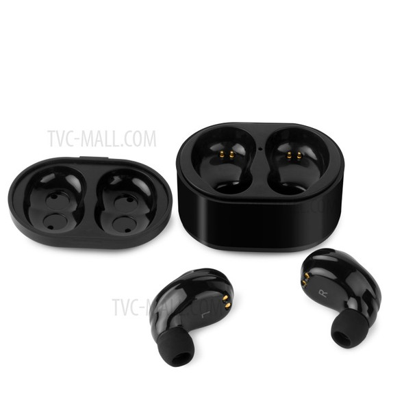 X6 TWS Bluetooth Earbuds IPX5 Waterproof Wireless Stereo Earphones with Charging Box - Black