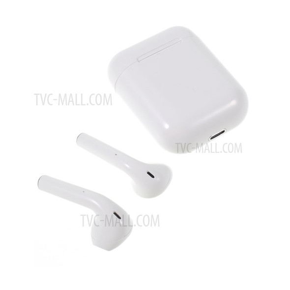 i12 TWS Wireless Touch Control Binaural Bluetooth 5.0 Earphones with Charging Box - White