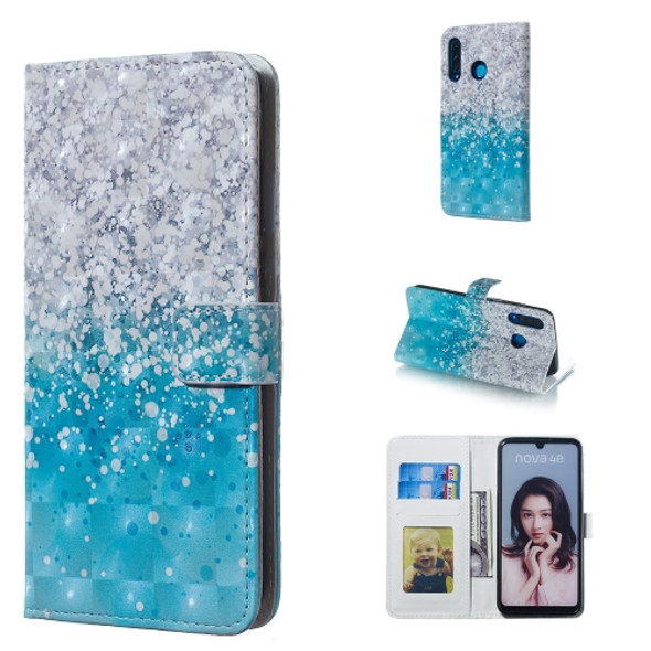 Sea and Sand Pattern 3D Horizontal Flip Leather Case for Huawei P30 Lite, with Holder & Card Slots & Photo Frame & Wallet