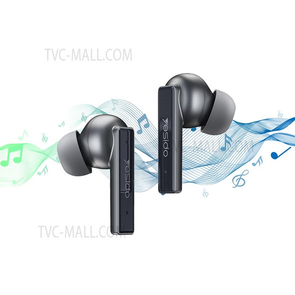 YESIDO TWS10 Wireless Bluetooth Earphone Low-Latency Headphone Earbud Headset for Gaming Movie Phone Calling