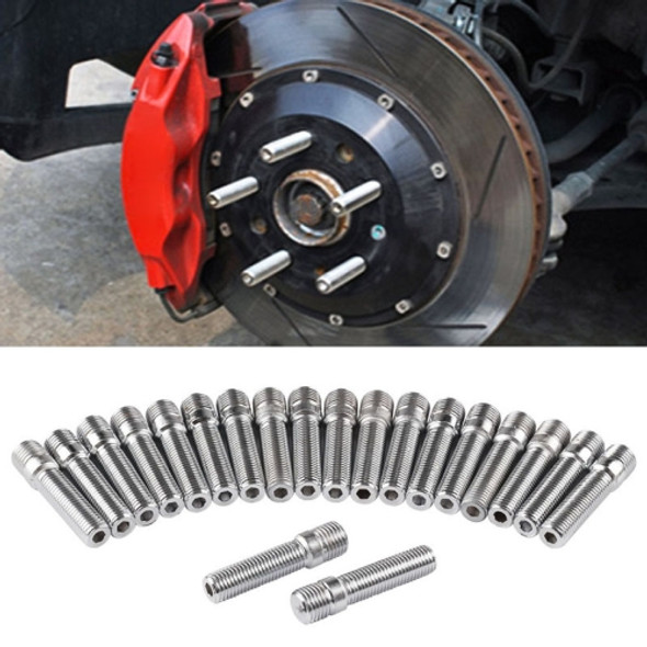 20 PCS 5cm Universal Car Modification Extended Wheels Stud Conversion M12x1.5 to M12x1.5 Screw Adapter LN032 LN033 LN044