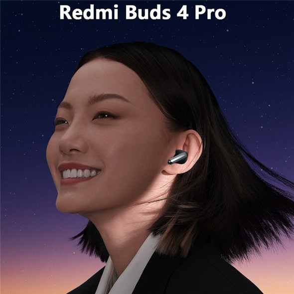 XIAOMI Redmi Buds 4 Pro Bluetooth 5.3 Wireless TWS In-ear Earphone Stereo Sound Noise Reduction Sports Earbud with Charging Case - Black