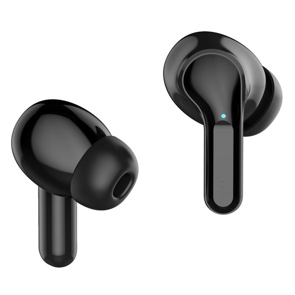 I17 TWS Earbuds In-Ear Sports Bluetooth Headset IPX5 Water Resistant Headphones with Digital Display - Black