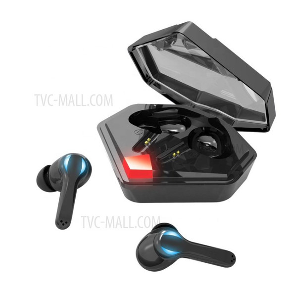 J16 TWS Bluetooth 5.0 Earphone Gaming Headphones Wireless Earbuds - Black