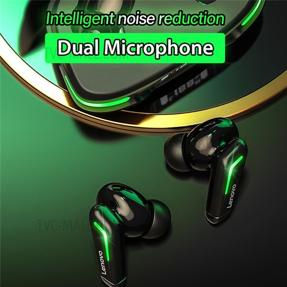 LENOVO GM3 12mm Driver Noise Reduction Gaming Earphones BT 5.0 Wireless Earbuds Cool Light Effects with Music/Game Modes