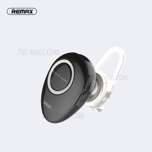 REMAX T22 Mini Portable Wireless Bluetooth 4.2 Single Headset Earphone with Mic - Black