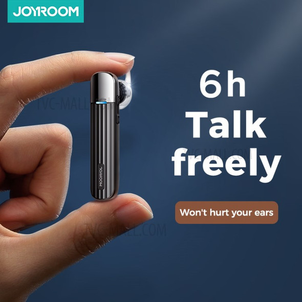 JOYROOM JR-B01 Wireless Headphones Bluetooth Earphone Single Earbud Handsfree Calling for Phones - Black