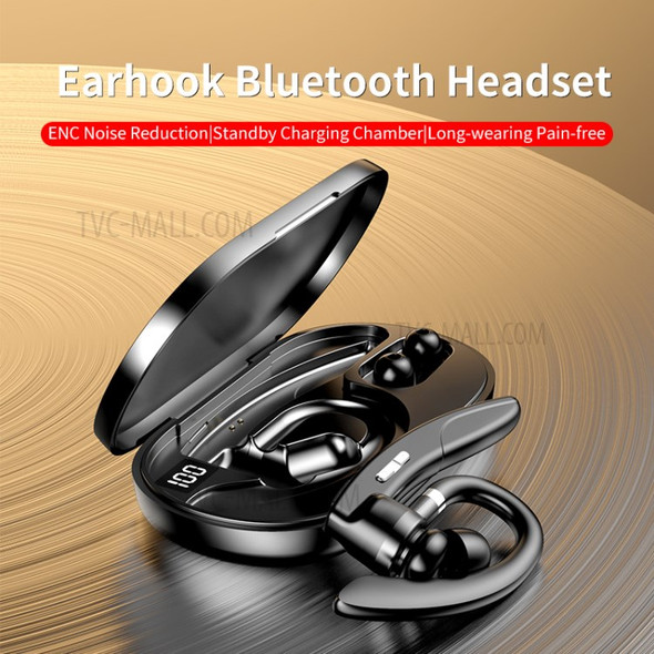 K29 Bluetooth 5.0 Earphone Noise Reduction Earhook Style Headset HiFi Headphone - Airoha Solution