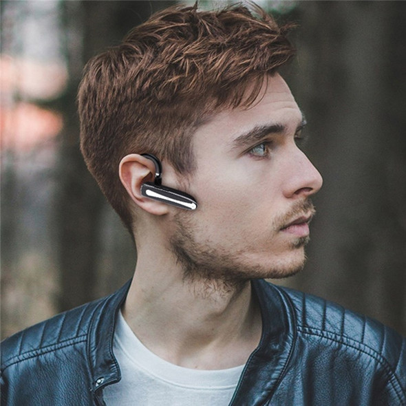 YYK-530-1 Business Single Ear Bluetooth Earhook Headset Driving Working Wireless Hands-free Call Music Earphone