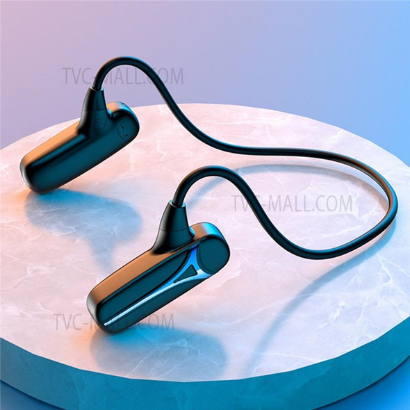 F1 Bone Conduction Wireless Bluetooth 5.0 Neckband Headphone Calling Music Earphone Sport Headset - Black