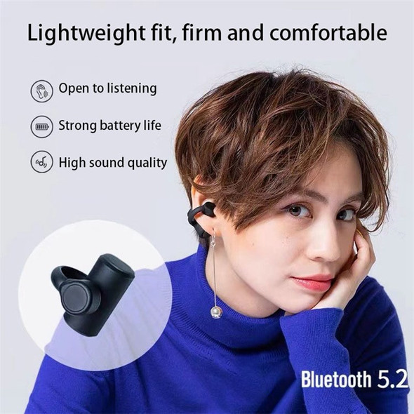 BT-980 Wireless Bluetooth 5.2 Bone Conduction Earphone Stereo Music Waterproof Sports Headset