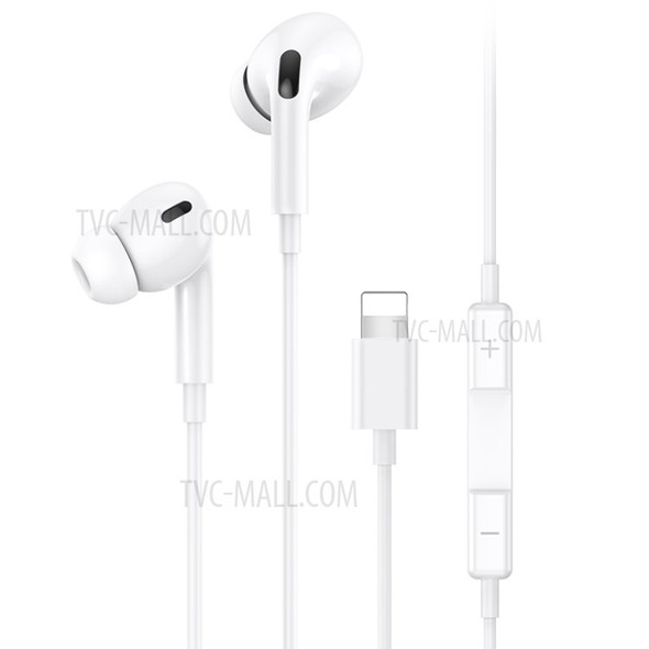 USAMS US-SJ453 EP-41 Lightning 8Pin Bluetooth 5.0 In-ear Earphone with Mic 1.2m