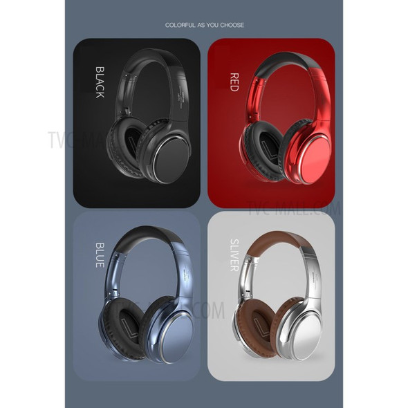 VJ901 Bluetooth 5.0 Headphones Wireless Over Ear Headset - Silver