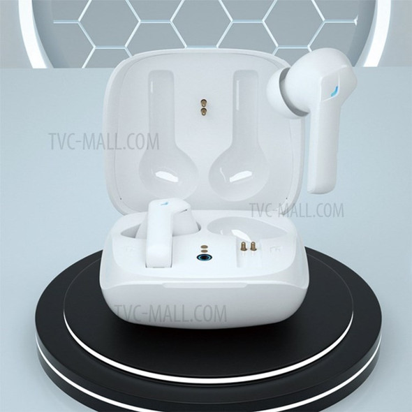 G01 TWS Bluetooth 5.0 Earphone Gaming Headphones Long Standby Wireless Earbuds - White