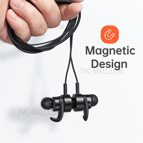 MCDODO HP-1350 MDD Lightning Headphone for iPhone Earphone Magnetic Earbud in-Ear with Microphone Controller - Black