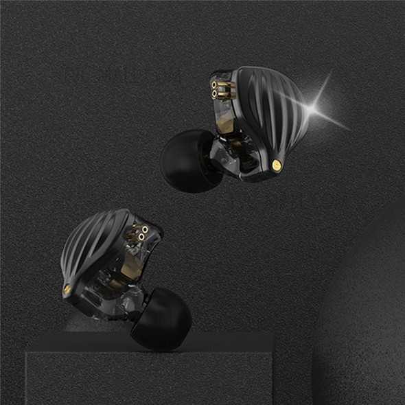 QKZ ZXK In-Ear Earphones HiFi Dynamic Bass Earbuds Sports Noise Canceling 3.5mm Wired Headphones, No Mic - Black