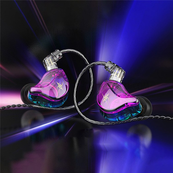 QKZ ZXT (with Microphone Version) 3.5mm Wired HiFi Heavy Bass In-ear Earphone Ergonomic Music Game Headset - Colorful